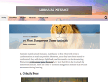Tablet Screenshot of librariesinteract.info